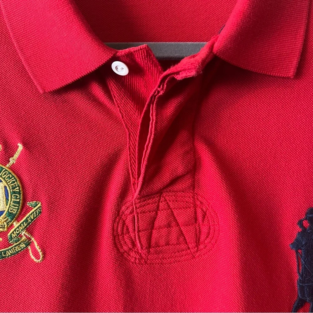 Polo Ralph Lauren County Riders Jockey Club crest Big Pony long sleeve shirt